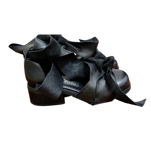 KULTDOMINI X HELEN LAWRENCE black shoes with large leather bows Size EU 40 - Picture 3 of 14